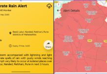 पुणे जिल्ह्याला ‘येलो अलर्ट’ ; वादळी वाऱ्यासह पावसाची शक्यता