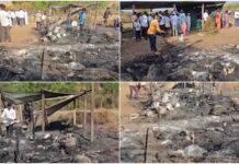 आगीच्या तांडवात शेतमजुराचा संसार भस्मसात; ७ गाभण शेळ्यांचा होरपळून मृत्यू, रोख रक्कमसह ६ लाखांचे नुकसान