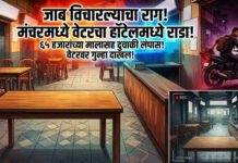 हॉटेलमध्ये तोडफोड करून ६५ हजारांचा माल लंपास; मंचर पोलीस ठाण्यात वेटरविरुद्ध गुन्हा दाखल