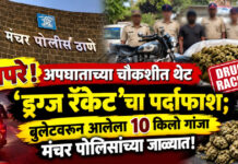 अपघात झाला अन् थेट २.६० लाखांचा गांजाच बाहेर आला; बुलेटस्वार दोन इराणी तरुण पोलिसांच्या जाळ्यात